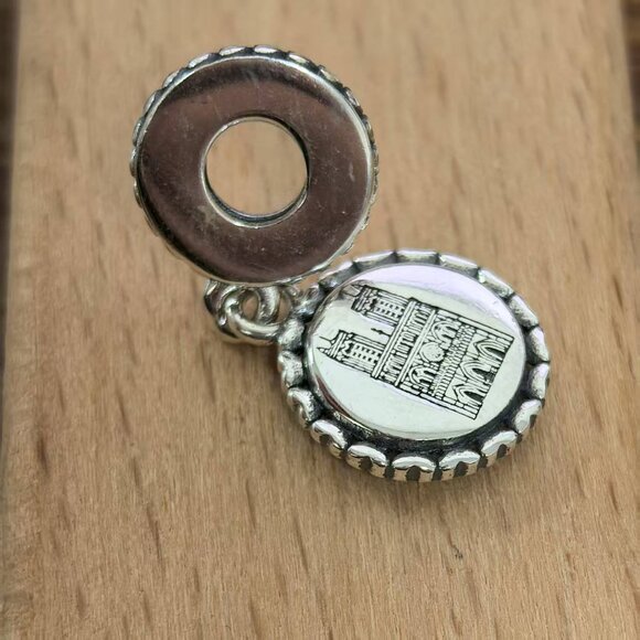 Pandora Paris Notre Dame Charm Pendant, S925 Silver Bracelets - Picture 3 of 4